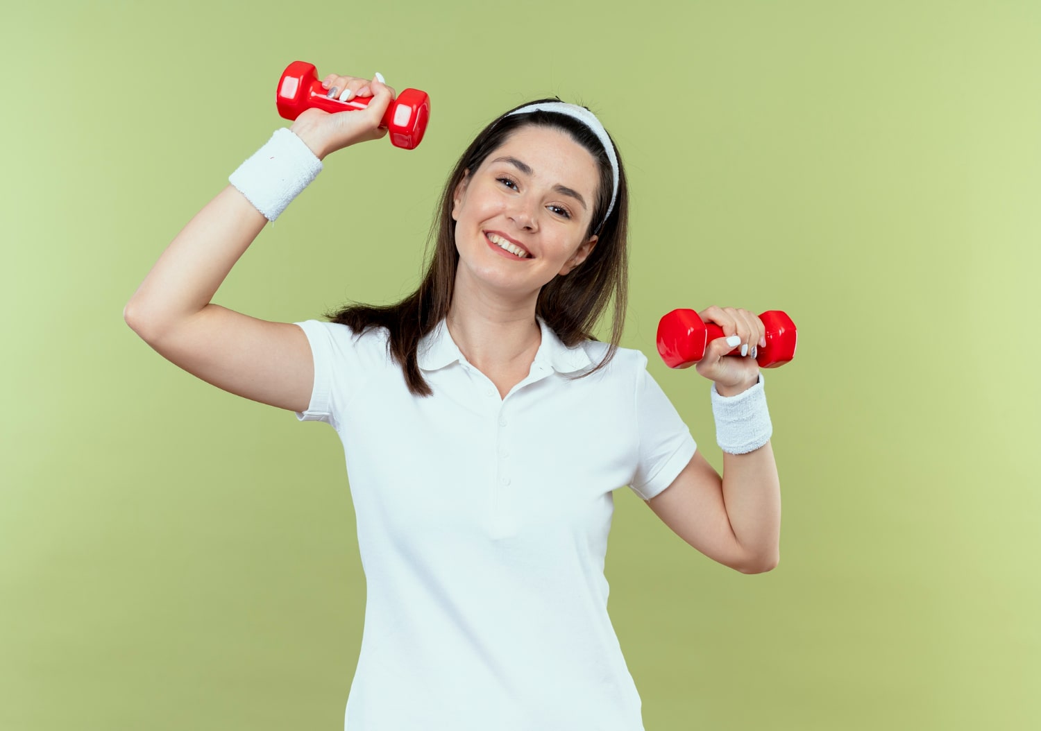 A happy gym-goer after a Total Body Enhancement session.