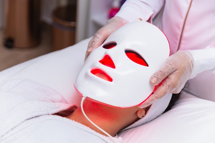 Improved skin health after using red light therapy on the Total Body Enhancement machine